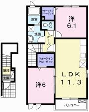 ネオ・エスト オーブAの間取り画像