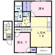 プラーノ川瀬 Aの間取り画像