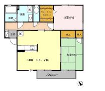 グリーンハイム A棟の間取り画像