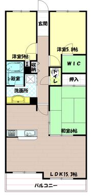グランスイート昭島の間取り画像