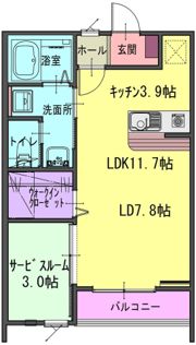 パルテRの間取り画像