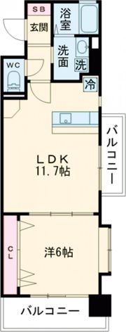 アルティザ小倉の間取り画像