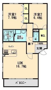 フローリッシュSの間取り画像