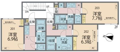 カインドネス海老名の間取り画像
