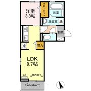 D-room tokiwa Aの間取り画像