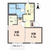 グランシード西田Bの間取り画像