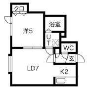 ハピネス厚別東の間取り画像