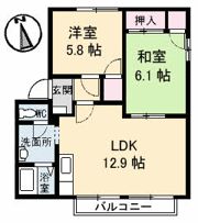 ドムス・ヒルズ D棟の間取り画像