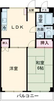 フラット富士見の間取り画像