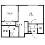 ラグランジュ東札幌の間取り画像