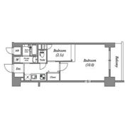 コスモリード神戸三宮の間取り画像