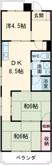 グランドハイツ豊(グランドハイツユタカ)の間取り画像