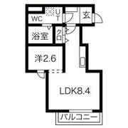 メリディアン北仙台の間取り画像