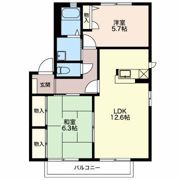 フォンティーヌ今泉 Aの間取り画像