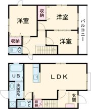 シャングリラ安蔵の間取り画像