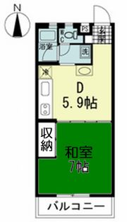 コーラルマンションの間取り画像