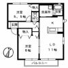 ツインズK．K Ⅰ棟の間取り画像