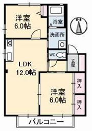ディアス山手 B棟の間取り画像