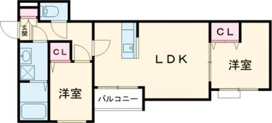 storia栄生Northの間取り画像
