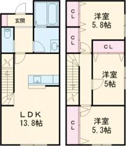 シベール城向の間取り画像