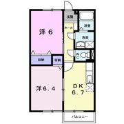 ニューエルディム大樹 Aの間取り画像
