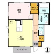 コンフォール ヴァンテ B棟・C棟 Cの間取り画像