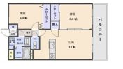 マテール寺田Ⅱの間取り画像