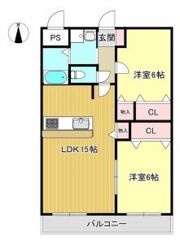 パレロワイヤル小松町の間取り画像