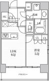 シーズンフラッツ上野稲荷町の間取り画像