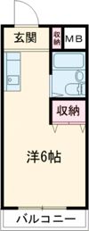 シティパレスあやめ池P-8の間取り画像