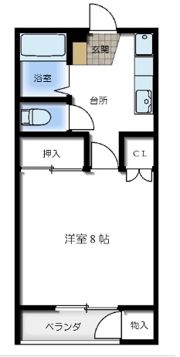 コーポアトラスの間取り画像