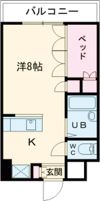 ロッキーコートナカヤの間取り画像