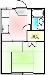 溝渕ハイツ（仏生山）の間取り画像