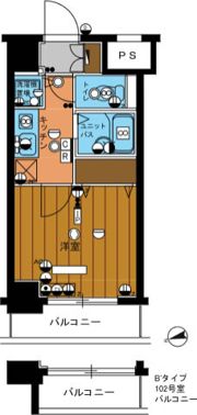 スカイコート板橋第3の間取り画像