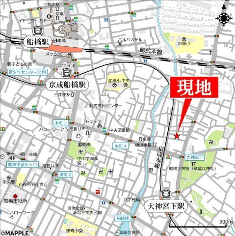 近くに施設あり