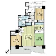 ライオンズタワー仙台広瀬の間取り画像