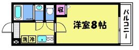 フラッティ丸太町御前の間取り画像