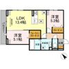 D-ROOM都賀2丁目ⅡｰB棟の間取り画像