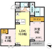 セレスティア西綾瀬の間取り画像