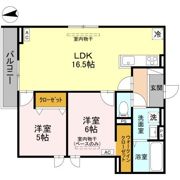 Crest Hils(ｸﾚｽﾄﾋﾙｽﾞ)の間取り画像