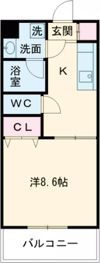 リヴァービュウの間取り画像