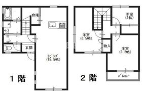 西蒲田メゾネットの間取り画像