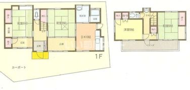 鴻巣一戸建て貸家の間取り画像