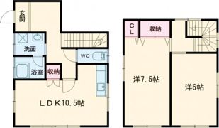 三角アパートの間取り画像