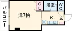 シャポー渡鹿の間取り画像