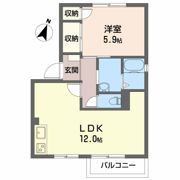 サンハイツ多賀 Bの間取り画像