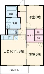 セピアコート平城山の間取り画像