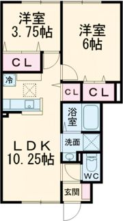 サンライズ浜町の間取り画像