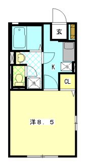 みたけハイムAの間取り画像