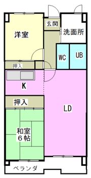 エスポワール尾崎の間取り画像